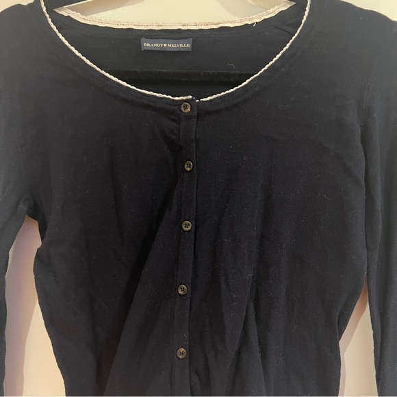 Brandy Melville Ruffled Cardigan - Picture 2 of 6